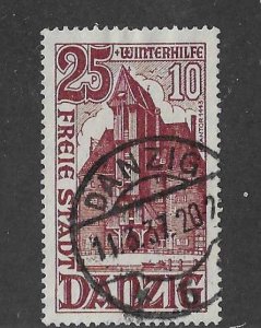 Danzig Sc #B17  25pf + 10pf  used VF
