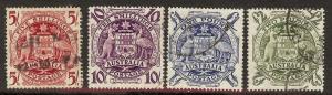 AUSTRALIA SC# 218-21 F-VF U 1949-50