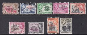Ghana # 5-13, Gold Coast Stamps Overprinted for Ghana, NH, 1/2 Cat.