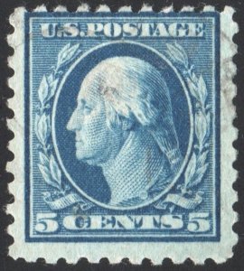 SC#466 5¢ Washington Single (1916) Used