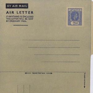 AP142 Fiji Airmail Air Letter Postal Stationery Cover PTS