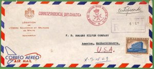 ZA1915 - GUATEMALA - POSTAL HISTORY - Diplomatic Mail SMOM Malta 1969