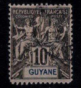 French Guiana Scott 37 Perf 14x13.5 Used