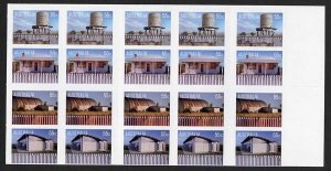 Australia SG3262b 2009 Corrugated Landscapes Self-adhesive Booklet Pane U/M