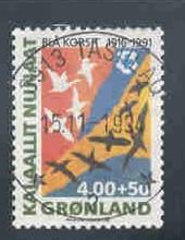 Greenland Sc B15 1991 Blue Cross Charity stamp used