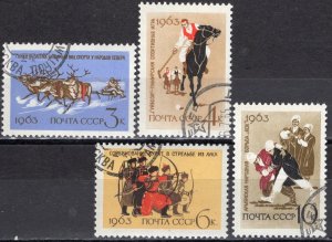 Russia; 1963: Sc. # 2768-2771; Used  Cpl. Set