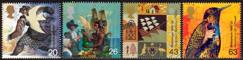  Great Britain VF MNH Complete Set  #1851-1854 SCV $6.05