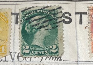 Canadian  1872-   2 cent Queen Victoria stamp