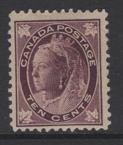 CANADA SG149 1897 10c BROWNISH PURPLE MTD MINT