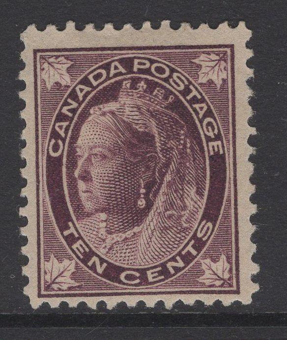 CANADA SG149 1897 10c BROWNISH PURPLE MTD MINT