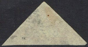 CAPE OF GOOD HOPE 1855 TRIANGLE 1D PERKINS BACON PRINTING USED  