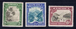 Jamaica 106-08 Hinged 1932 set 