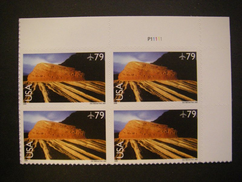Scott C146, 79c Zion, PB4 #P11111 UR, MNH Airmail Scenic American Landscapes