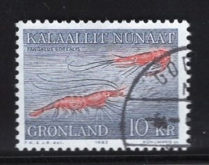 Greenland  #136  used  1982   pandalus borealis  10k