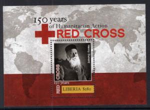Liberia 2881 Red Cross Souvenir Sheet MNH VF