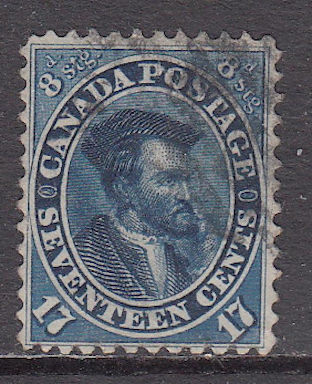 Canada #19, used, rCV $190.00