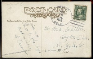 USA 1912 KANZA Elbert Colorado DPO Eagle River Canyon R5 4-Bar Cover 94302