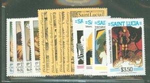 St. Lucia #629/794 Mint (NH) Single (Complete Set)