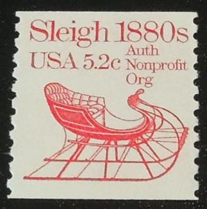 1983 5.2c coil Sleigh 1880s Scott 1900 Mint NH