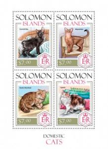 SOLOMON ISLANDS 2014 SHEET CATS slm14102a