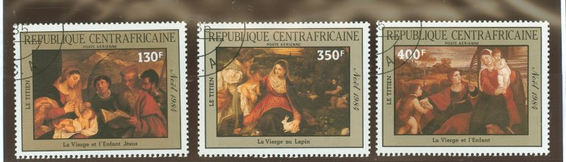 Central African Republic #C308-C310  Single (Complete Set)