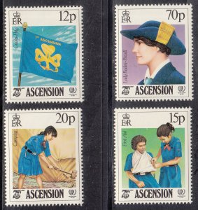 Ascension Scott #377-380 MNH