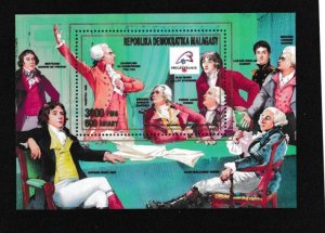 Malagasy # 939, French Revolution Bicent. - Souvenir Sheet, Mint NH, 1/2 Cat.