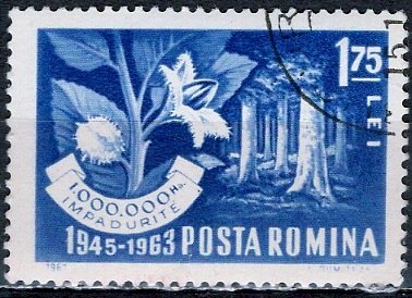 Romania; 1963: Sc. # 1581; O/Used CTO Single Stamp