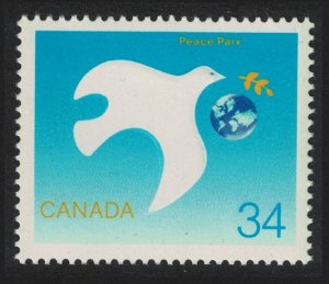 Canada Bird Intl Peace Year 1986 MNH SC#1110 SG#1215 MI#1010