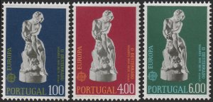 Portugal #1198-1200  MNH - Europa Sculptures (1974)