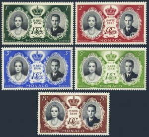 Monaco 366-70,C46-C48,MNH.Michel 561-568. Princess Grace,Rainer III.1956.