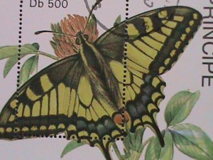 ​ST.THOMAS 1979 SC#507  CHARAXES VARANES DEFULVATA-CTO- S/S FANCY CANCEL VF