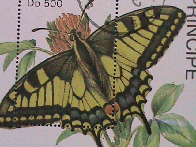 ​ST.THOMAS 1979 SC#507  CHARAXES VARANES DEFULVATA-CTO- S/S FANCY CANCEL VF