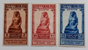 Egypt Scott #150-152 1927 MH