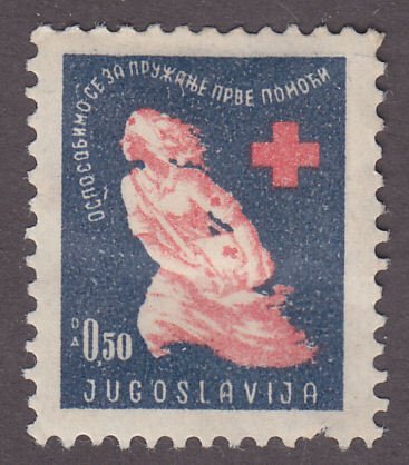 Yugoslavia RA6 Red Cross Nurse 1948