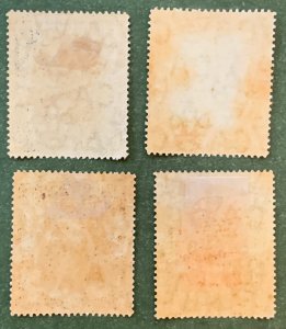 Brunei 1907-10 set of 11.  Unused, toned. Scott 13/36, CV $259.75. SG 23-33