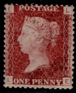 GB QV SG44, 1d lake-red PLATE 137, UNUSED. Cat £42. LE