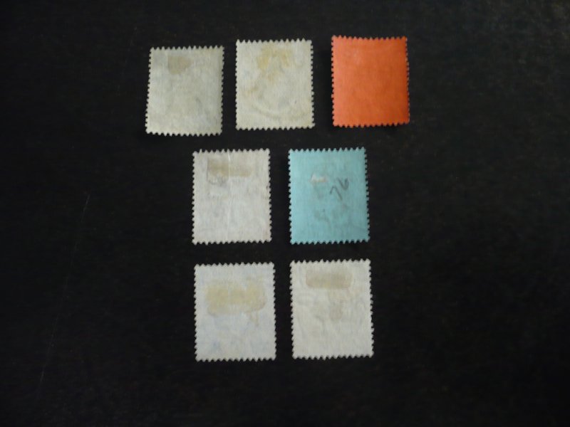Stamps - Hong Kong - Scott# 87,88,89,91,94,95,97 - Used Part Set of 7 Stamps