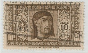 Italy Kingdom 1932 Dante Alighieri Society 10c Used 18P38F49