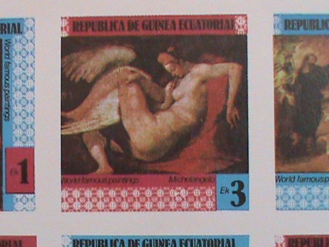 ​GUINEA EQUATORIAL STAMP- WORLD FAMOUS NUDE   PAINTING -MNH STAMP SHEET -RARE