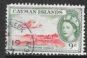 Cayman Islands 144: 9p George Town harbor, used, F-VF