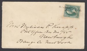 US, Sc 158 tied by McKinney TX Straight-line cancel on cover, UNIQUE (w/ PF)