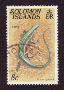 Solomon Islands 1979 Sc#401, SG#392 8c Skink, Lizard USED-VF-NH.