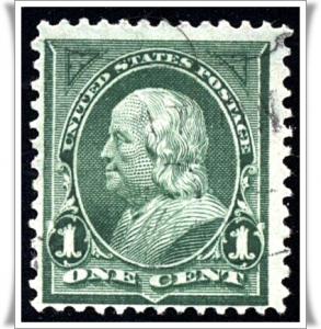 ♦SC#279 1¢ Franklin (1898) Used  