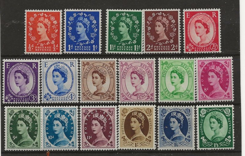 Great Britain 292-308 MNH Set