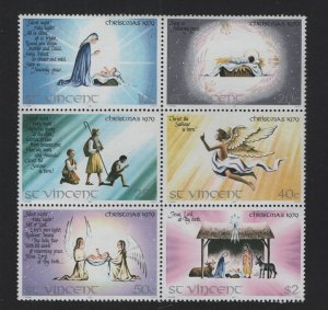 St. Vincent  #587-592  MNH  1951  Christmas block of 6