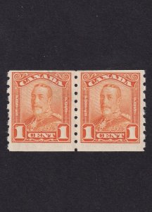 Canada, Scott 160, Mint Hinge Mark, Pair