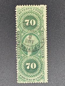 R65c stamp cancel nice issue very clean