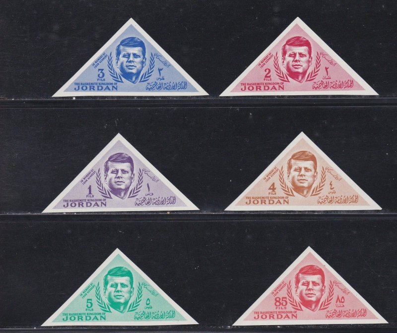 Jordan # 457-482, John F. Kennedy,Triangles, ImPerf Set, NH, 1/2 Cat.