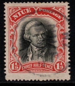 NIUE SG40 1920 1½d BLACK & RED FINE USED